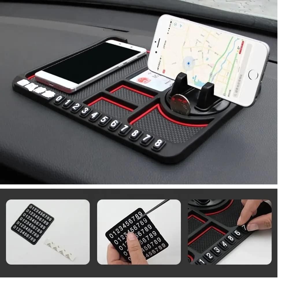 HSR Car Accessories Multifunction Phone GPS Holder Anti-Slip Silicone Pad
