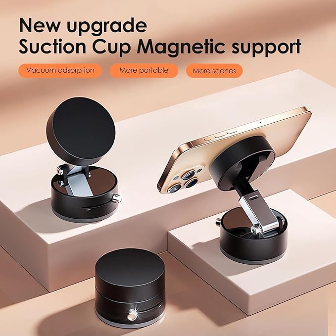 Vacuum Magnetic Suction Phone Holder