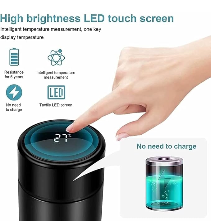 LED Temperature Display Flask